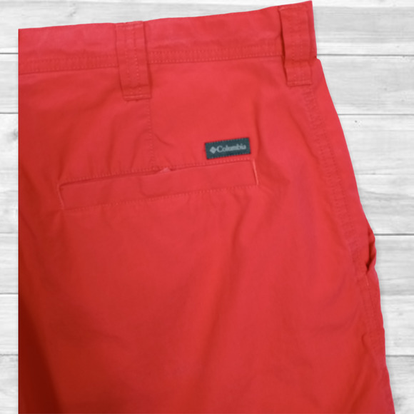 Columbia‎ Men's Coral Cotton Washed Out Chino Shorts Size 36 - Picture 7 of 10
